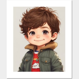 adorable cute boy. Posters and Art